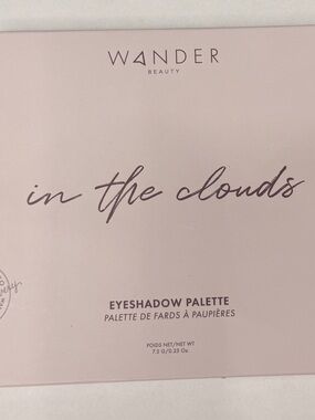 Wander Beauty In the Clouds Eyeshadow Palette - Pale Blush Pink-New in box